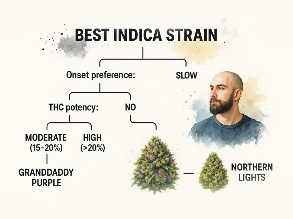 How Long Before Bed Should I Use an Indica Strain