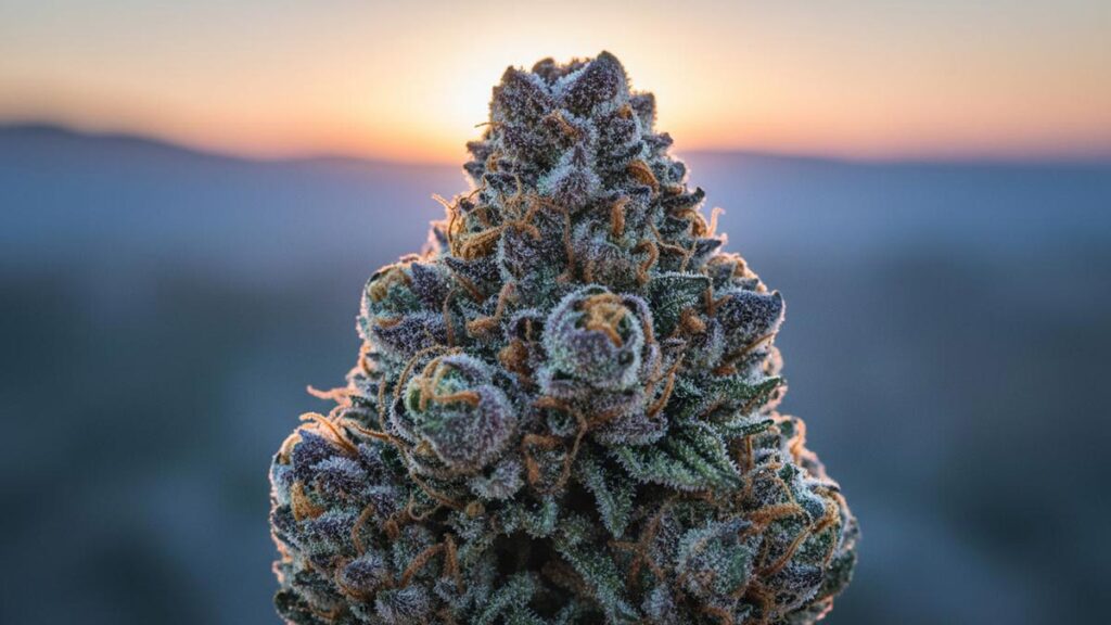 The Blue Sunset Sherbet Strain
